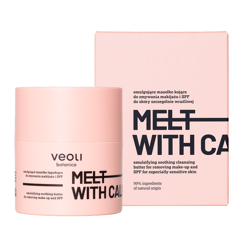Veoli Botanica Melt With Calmness, emulgujące masełko kojące do zmywania makijażu, skóra wrażliwa, 40 g