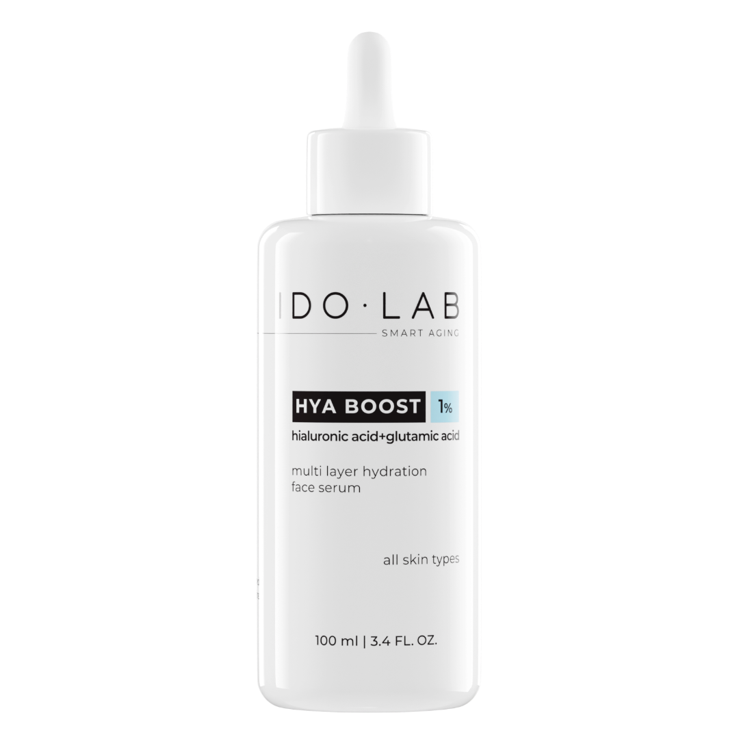 Idolab Hya Boost, intensywnie nawilżające, dodające blasku serum do twarzy, 100 ml