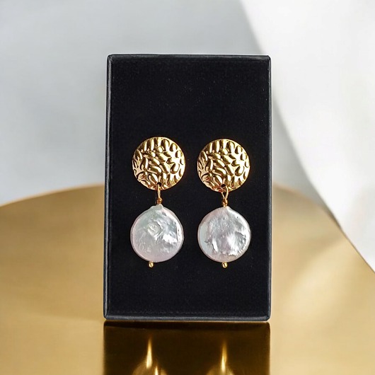 Okrągłe perły : kolczyki : wyjątkowy prezent PREMIUM