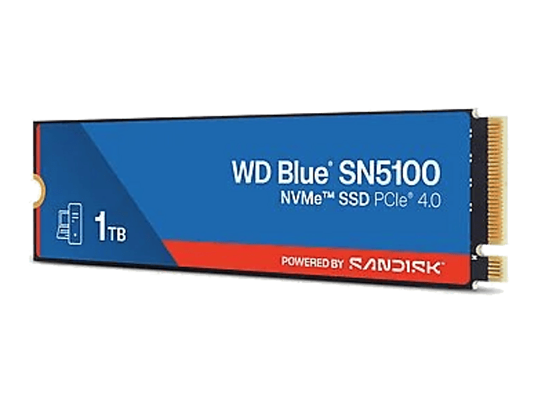 SANDISK WD Blue SN5100 1TB Niebiesko-czerwony WDBS4F0010BNC-WRSN