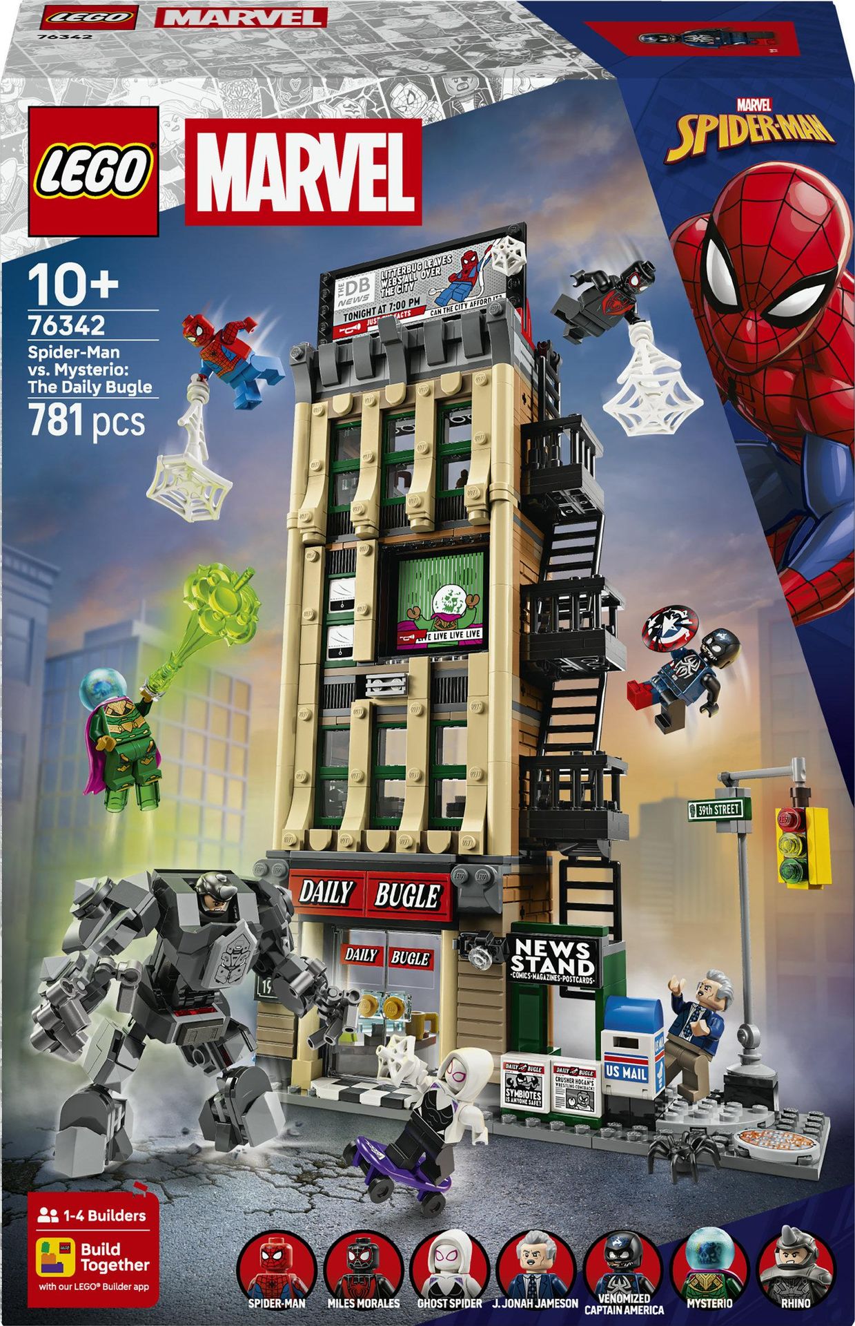 Lego Marvel Spider-Man kontra Mysterio Daily Bugle 76342 - klocki