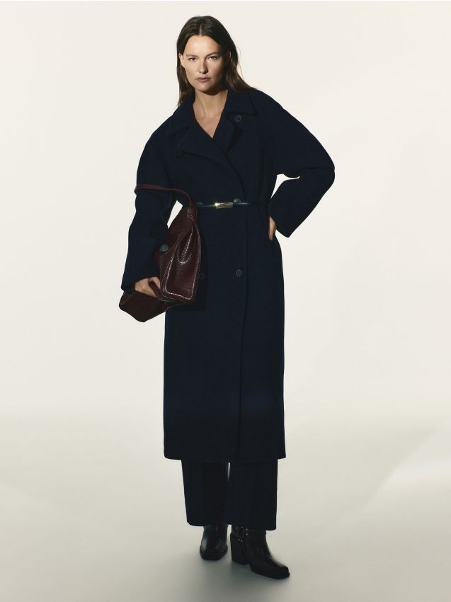 Reserved - Torebka shopper - mahoniowy