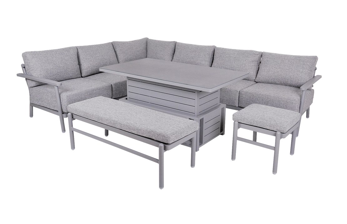 TAMPA Luksusowy zestaw mebli ogrodowych, grafit