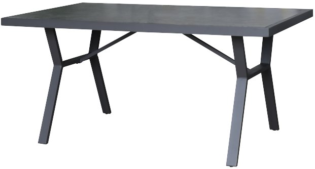 SIBIU Stół aluminiowy 140 x 80 cm, grafitowy R103772