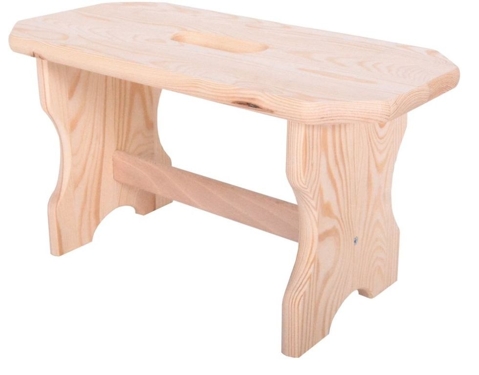 Drewniany stołek FORTE R93151