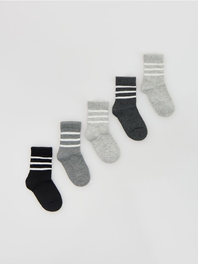 Reserved - Skarpetki 5 pack - jasnoszary