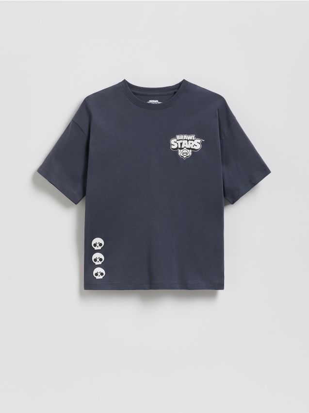 Reserved - T-shirt Brawl Stars - granatowy