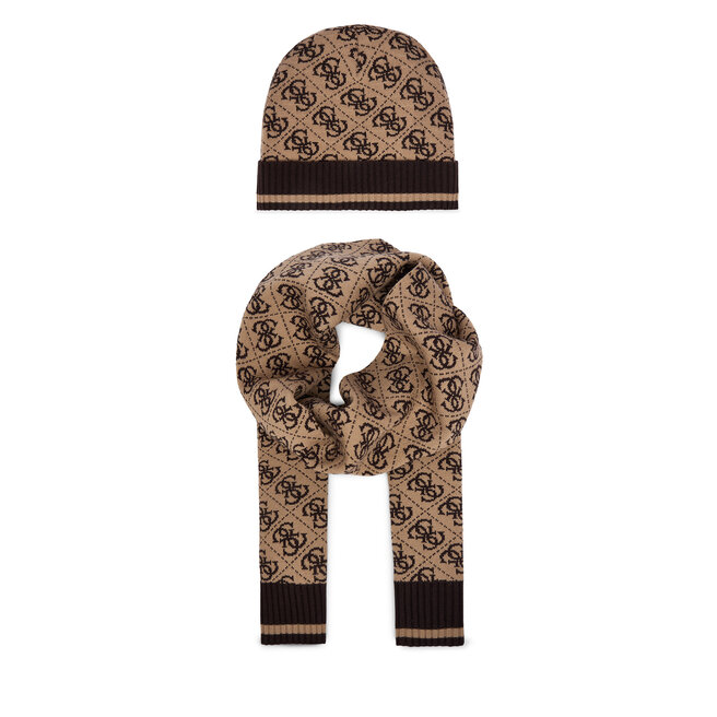 Zestaw Szalik i Czapka Guess GFBOXM P6102 Beżowy