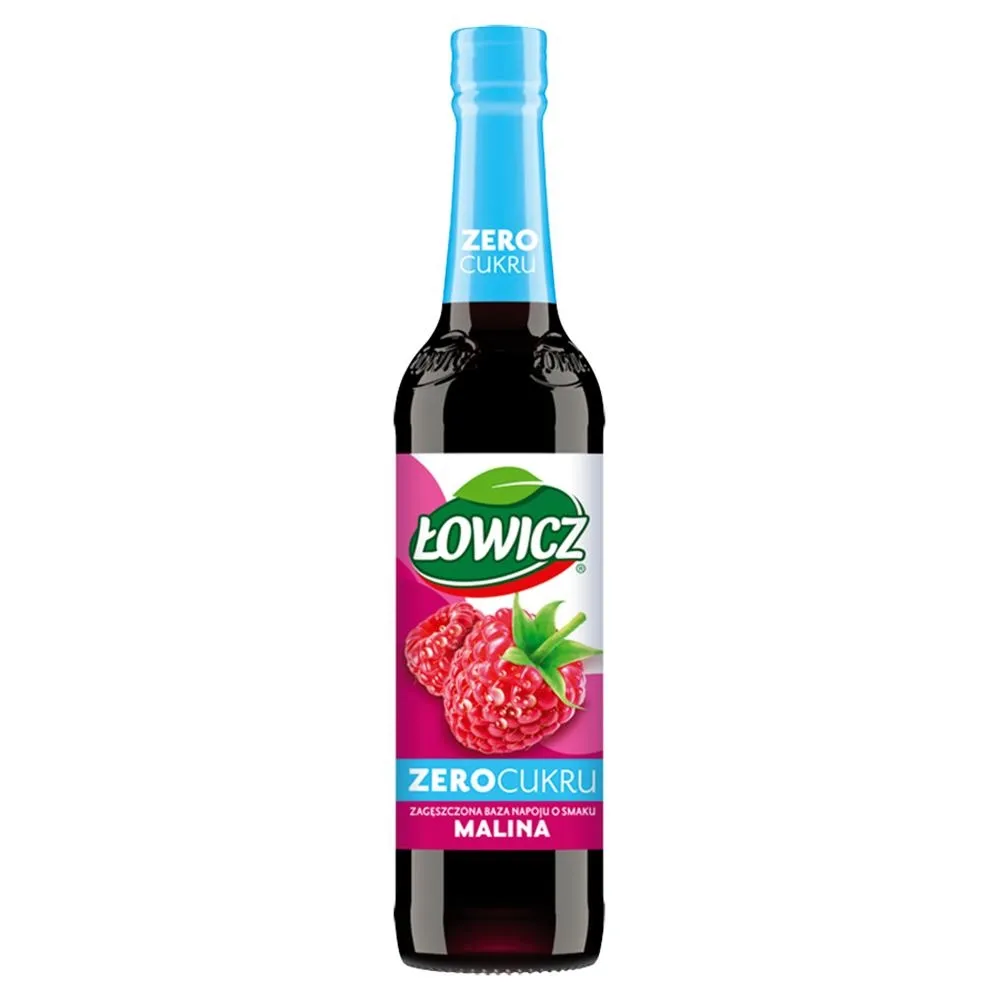 Łowicz Zagęszczona baza napoju o smaku malina 400 ml