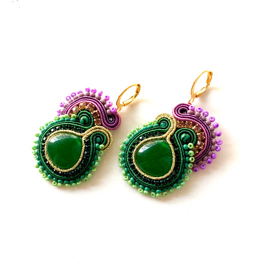 Sutaszowe kolczyki RONDA _ KOLEKCJA 2025