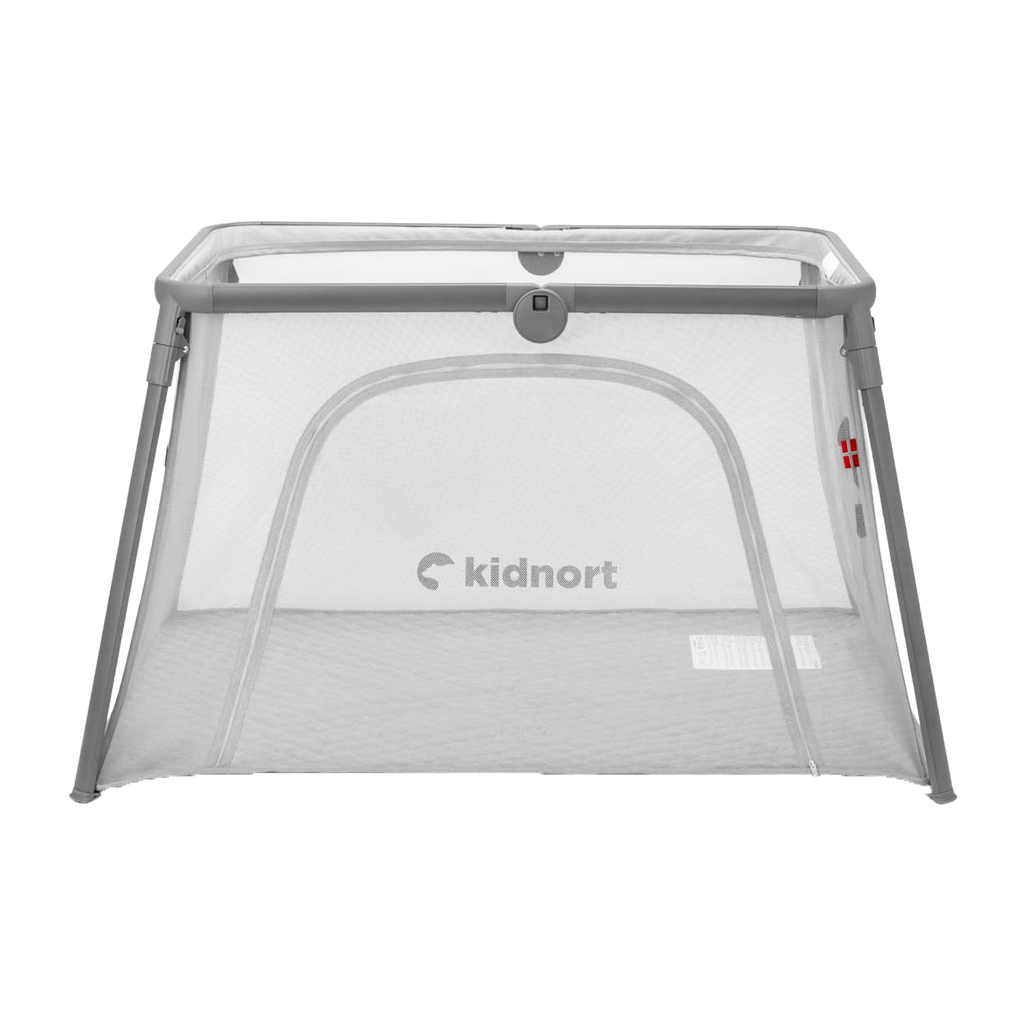 Łóżeczko turystyczne 2 w 1 Kidnort Bleke, szare