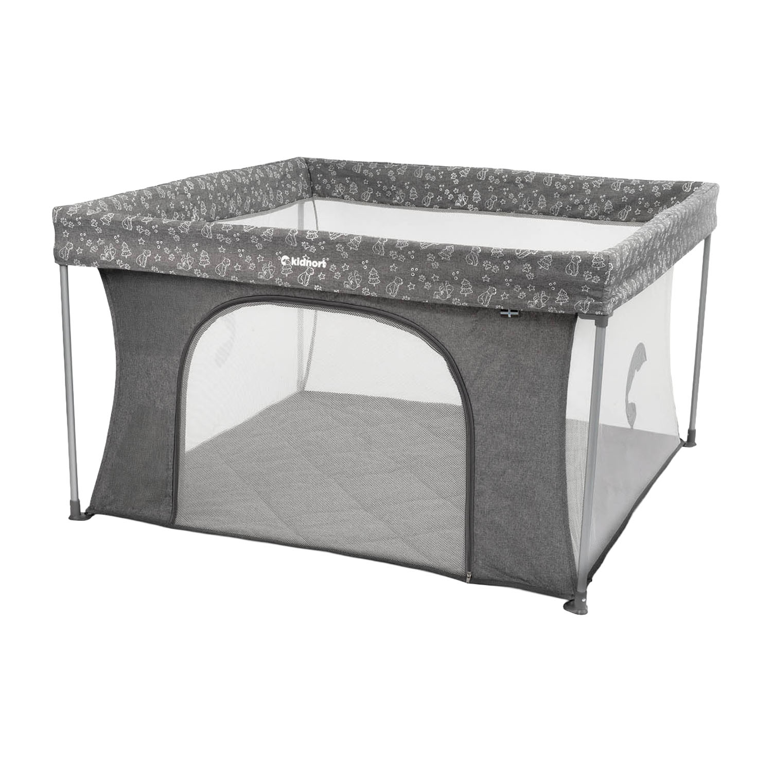 Kojec dziecięcy Kidnort Snøen, jasnoszary