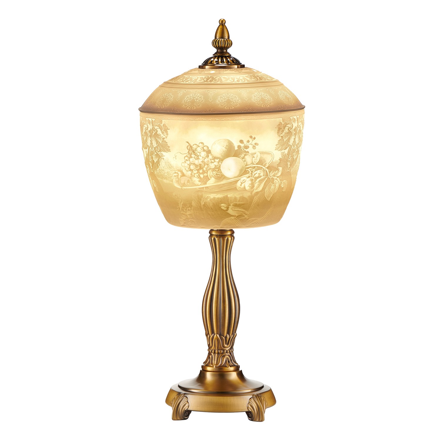 Lampa porcelanowa 55 cm Owoce