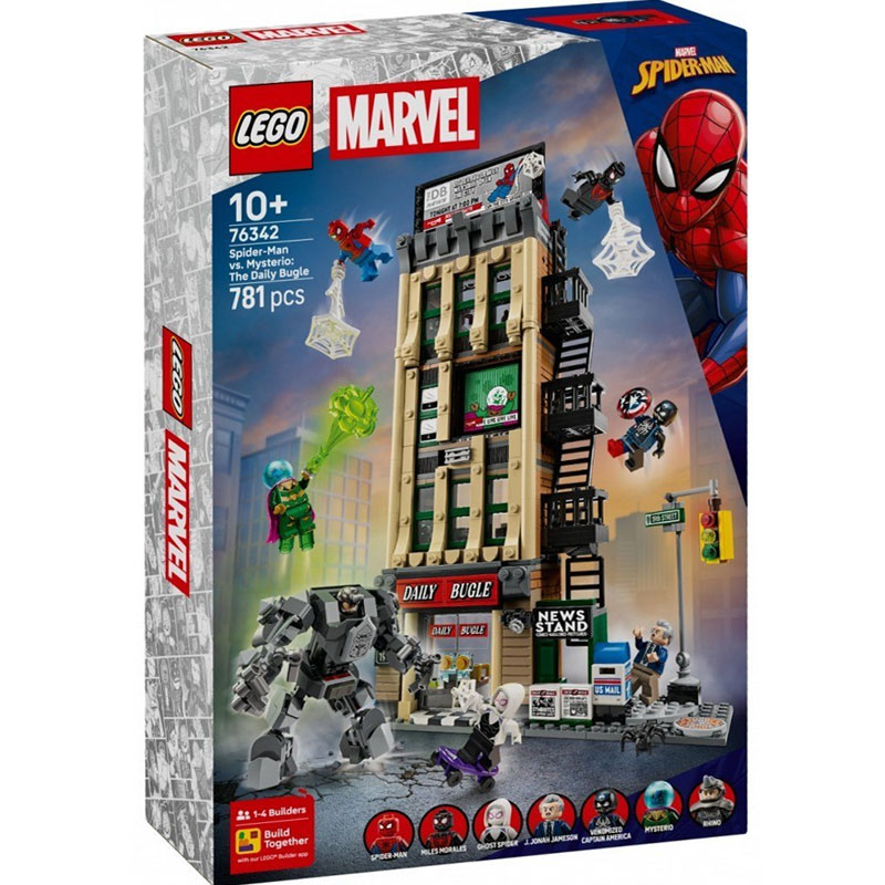 LEGO Marvel Super Heroes Spider-Man kontra Mysterio: Daily Bugle 76342