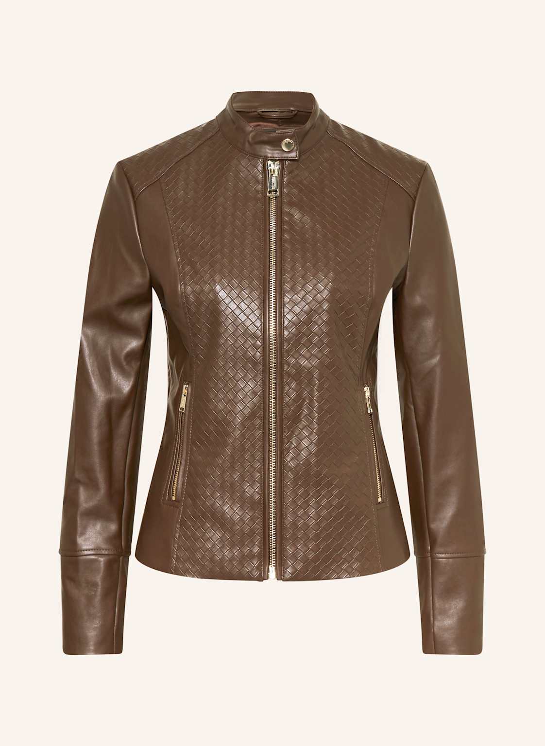 Guess Kurtka Typu Biker Claudine Z Imitacji Skóry braun