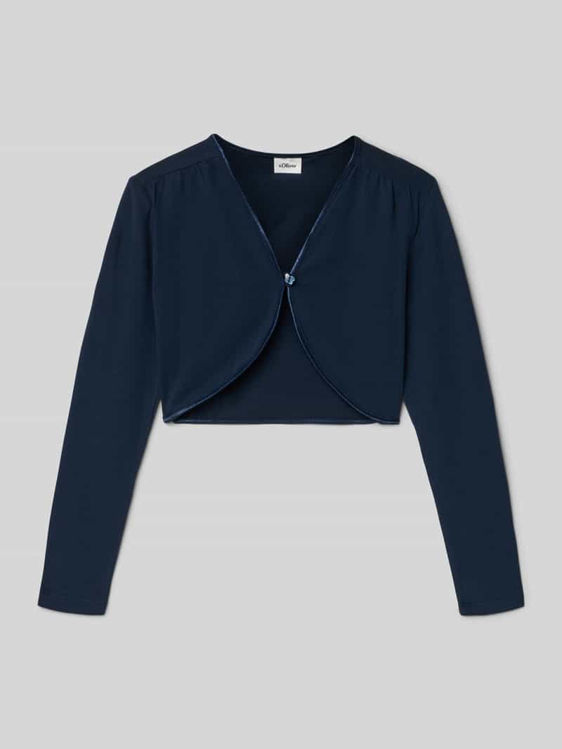 Bolerko o kroju regular fit z mieszanki bawełny