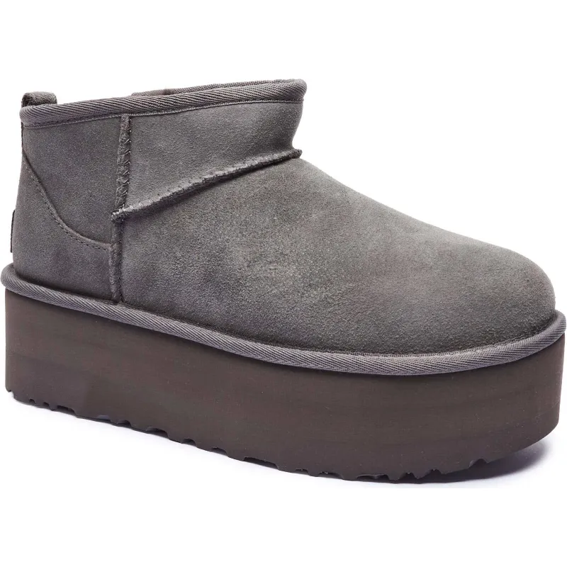 UGG Śniegowce W CLASSIC ULTRA MINI zamsz