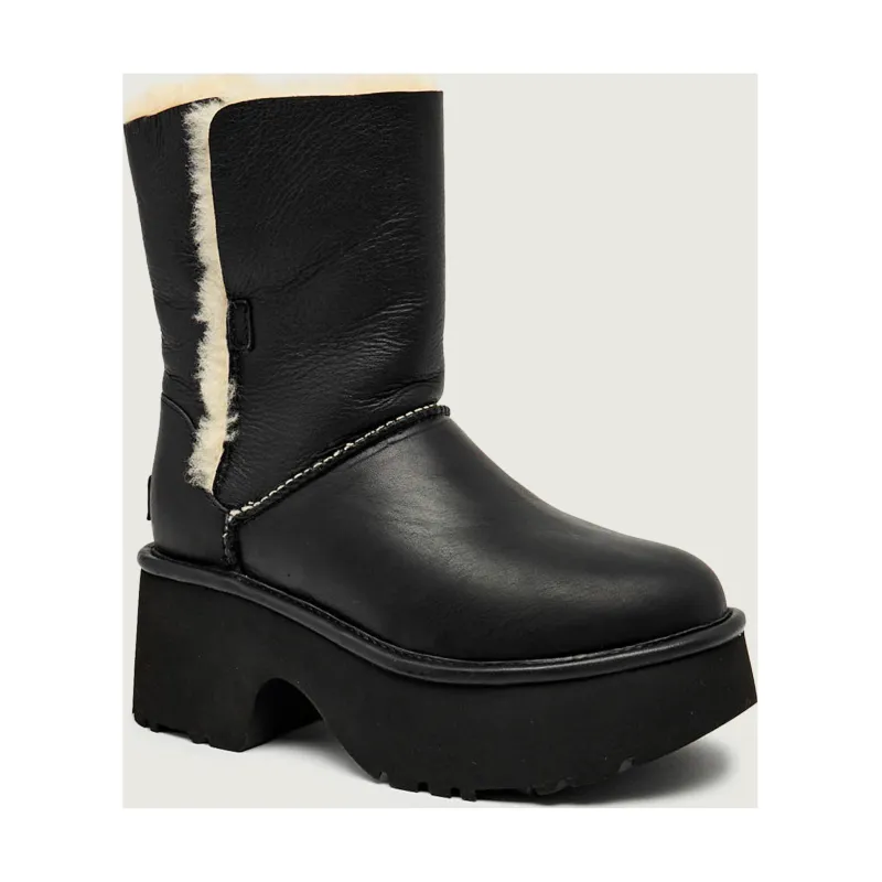 UGG Skórzane botki W ESMEE | z dodatkiem wełny