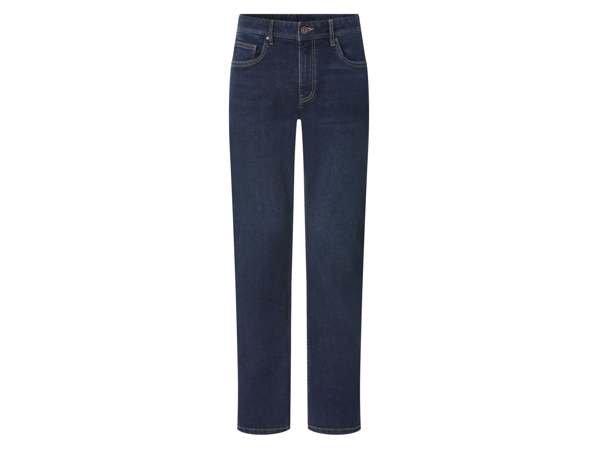esmara Men Jeansy męskie straight fit z bawełną (Ciemnoniebieski, 52 (36/34))