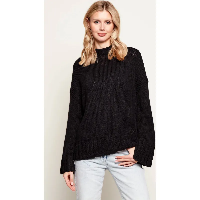 HUGO Wełniany półgolf Siolino Relaxed fit