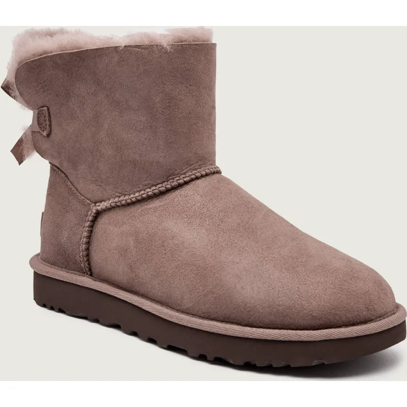 UGG Śniegowce MINI BAILEY BOW II shearling zamsz