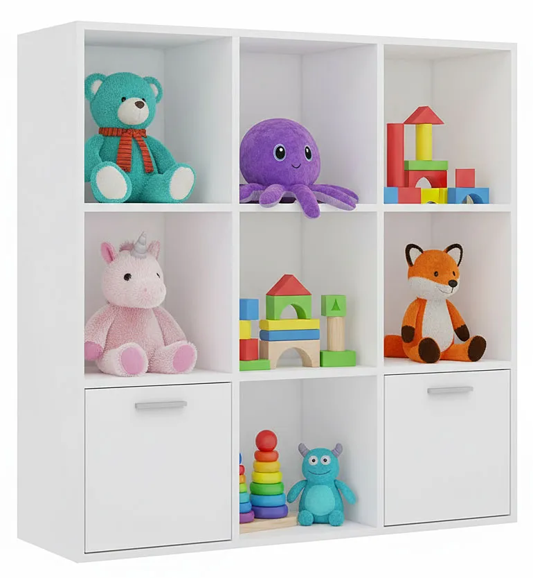 Biały modułowy regał na zabawki K6-T64