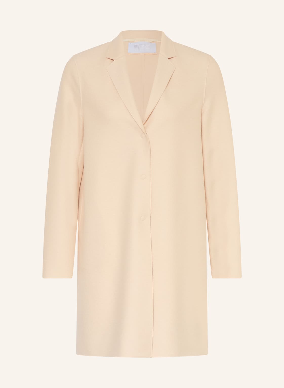 Harris Wharf London Płaszcz Wełniany weiss