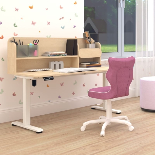 Biurko brzoza Axio z nadstawką elektryczne