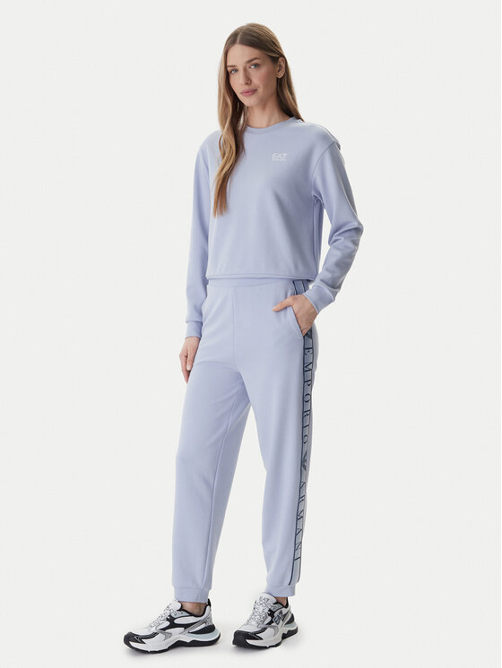 EA7 Emporio Armani Dres 7W001157 AF12501 Niebieski Regular Fit