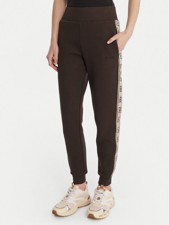 Guess Spodnie dresowe V2YB15 KB3P2 Brązowy Regular Fit