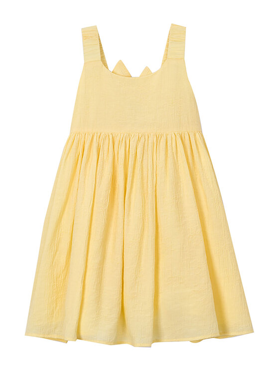 Mayoral Sukienka letnia 3925 Żółty Regular Fit