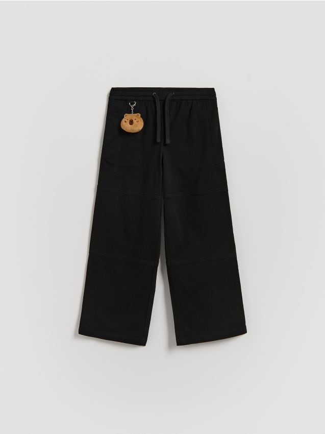 Reserved - GIRLS` TROUSERS & PENDANT - czarny