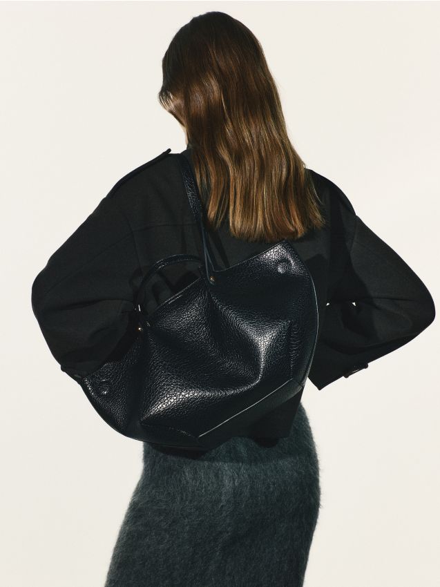 Reserved - Torebka shopper - czarny