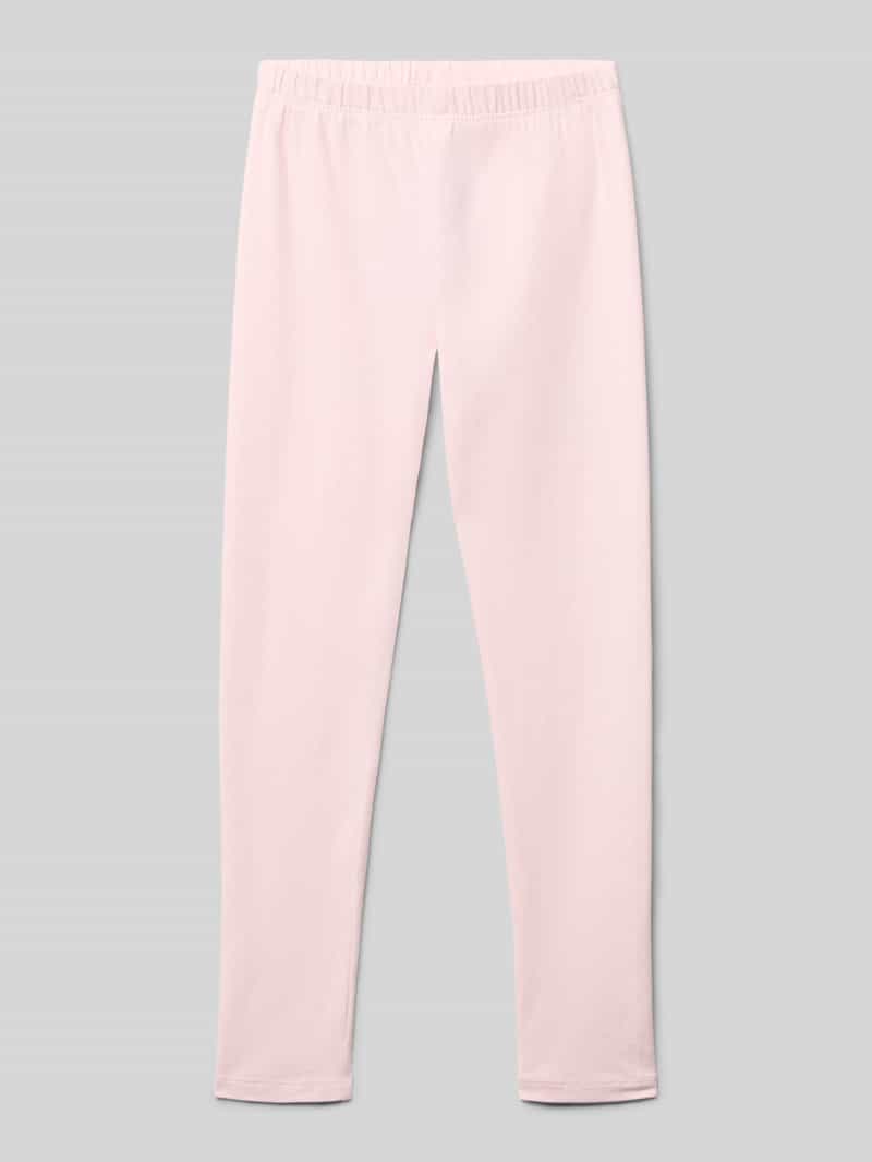 Legginsy o kroju regular fit z mieszanki bawełny