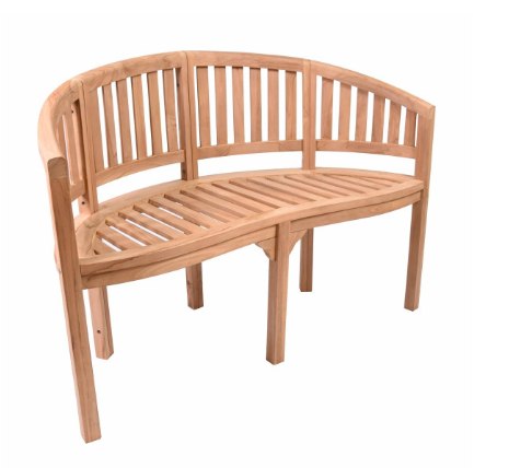 Ławka z drewna teakowego 120 cm, odporna na warunki pogodowe D106897