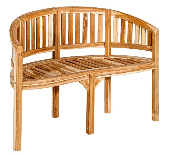 Ławka ogrodowa z drewna teakowego, klasyczny design, 120 cm D106250