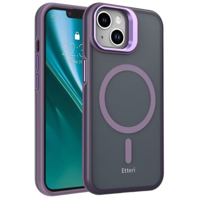 Etui ETTERI Morning Fog MagSafe do Apple iPhone 14 Fioletowy