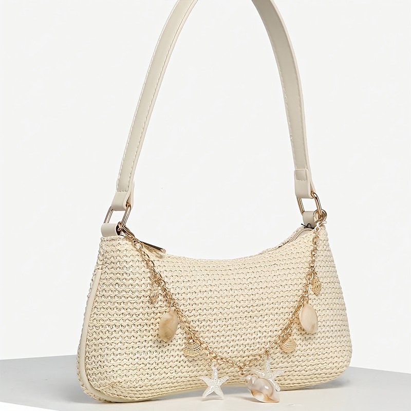 TEMU Stylowa, torba na ramię typu Conch, torba do ręki, minimalistyczna torba typu tote w stylu retro na wakacje, torba crossbody, idealna na randki,