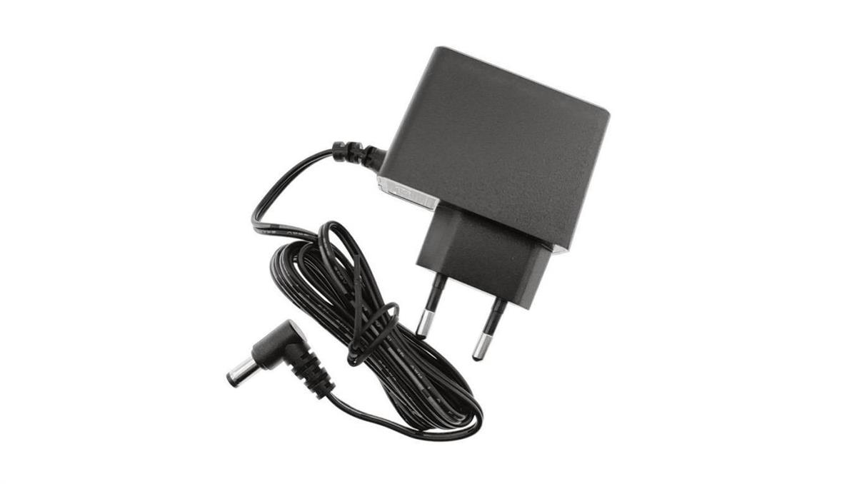 Zasilacz wtyczkowy ESPE 9V 1A 9W wtyk kątowy 2,1x5,5mm CN minus w środku