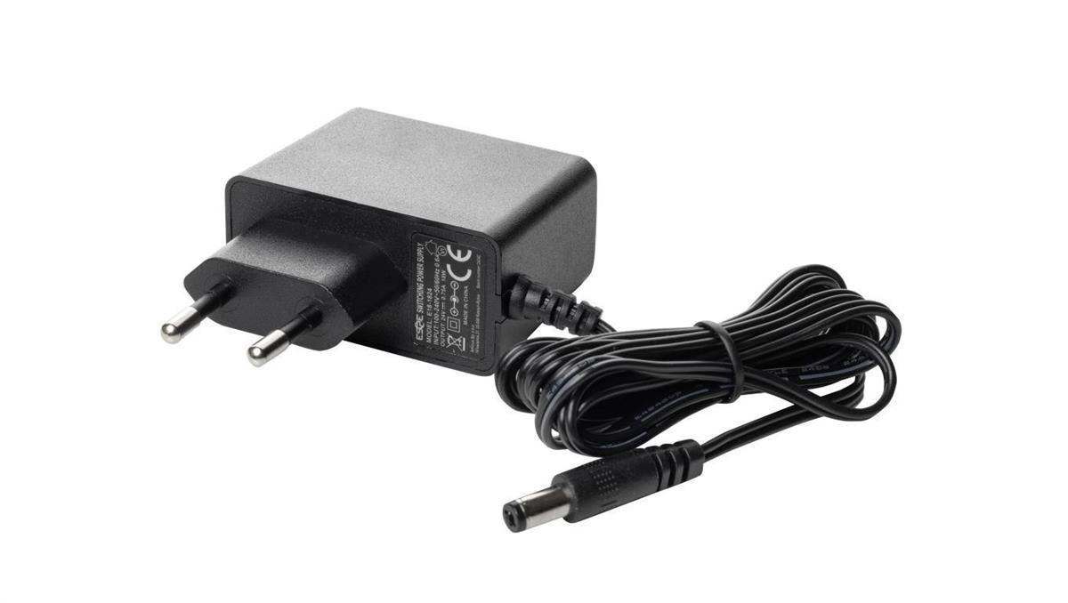 Zasilacz wtyczkowy ESPE 24V 0,75A 18W wtyk prosty 2,1x5,5mm