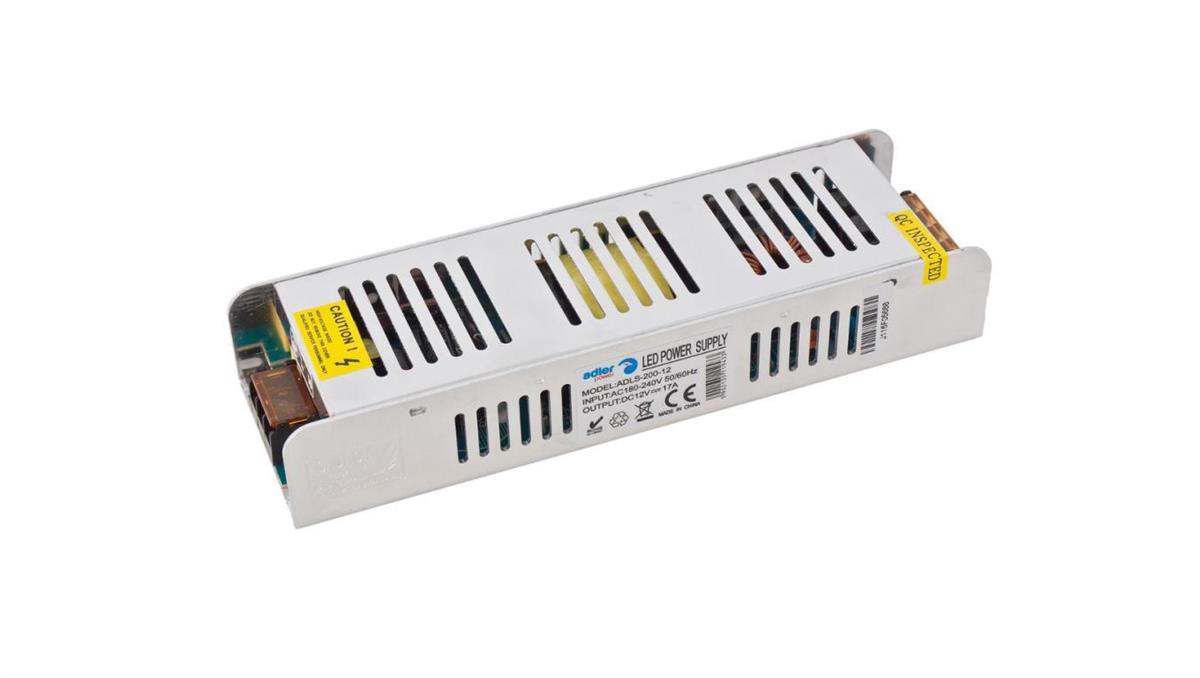 Zasilacz LED 24V 8.33A 200W SLIM metalowa obudowa ADLS-200-24