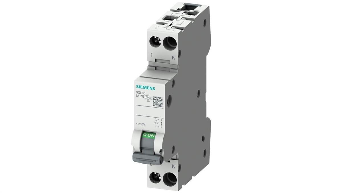 Siemens Wyłącznik nadprądowy 1P+N C 40A 6kA AC 1 moduł SENTRON 5SL6040-7