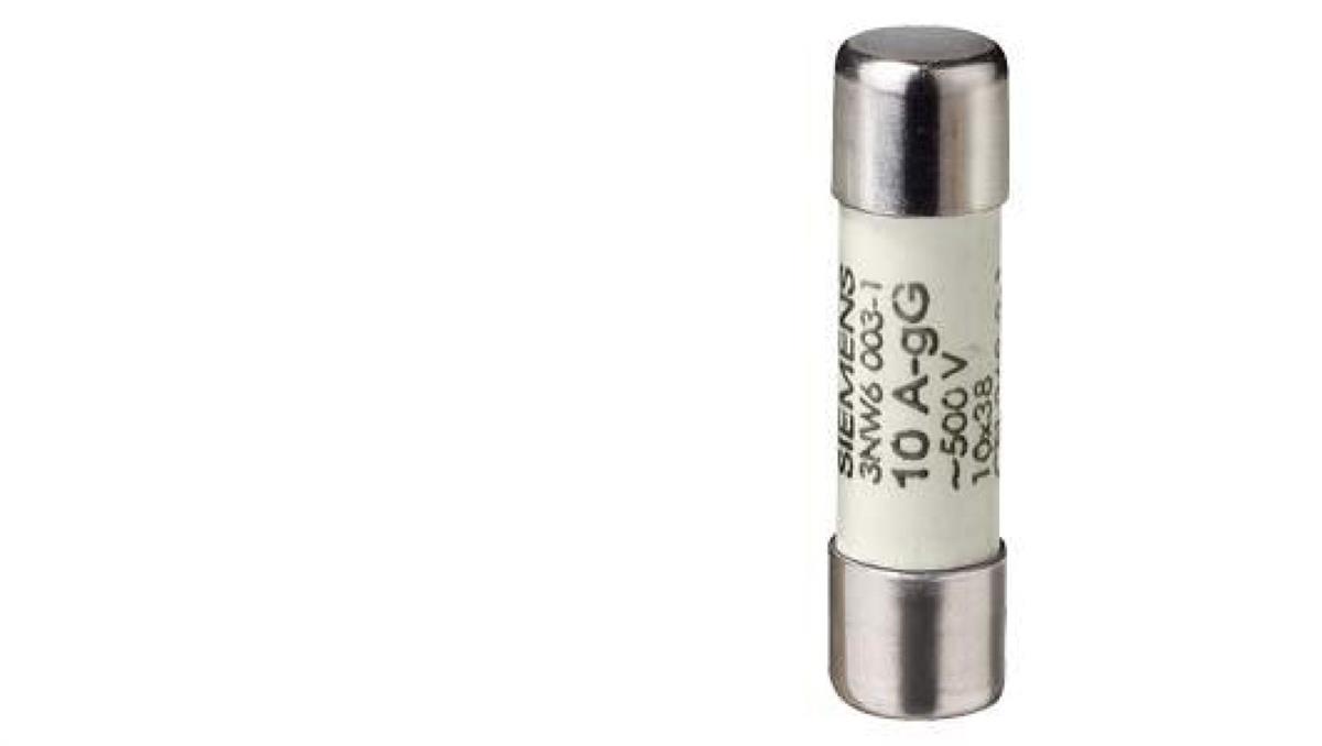 Siemens Wkładka bezpiecznika cylindrycznego, 10x38 mm, 32 A, gG, Un AC: 400 V 3NW6012-1