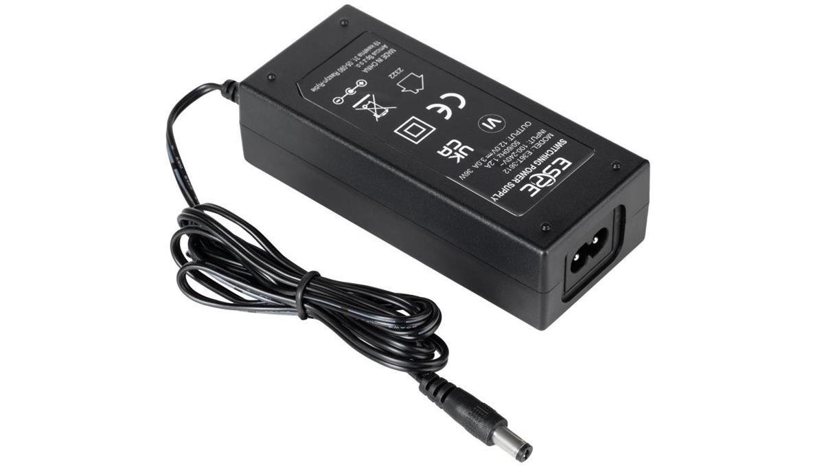Zasilacz desktop ESPE 12V 3A 36W C8 wtyk prosty 2,1x5,5mm