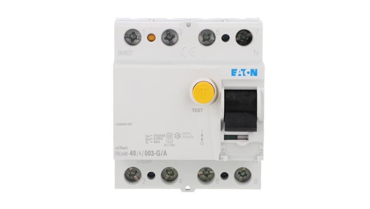Eaton Wyłącznik różnicowoprądowy 4P 40A 0,03A Typ G/A 10kA FRCMM-40/4/003-G/A 170295
