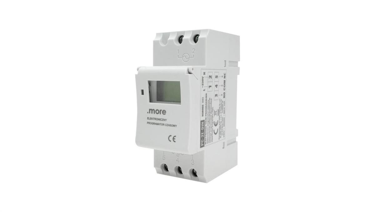ECO LIGHT Elektroniczny Programator Czasowy PC-2E-DIN