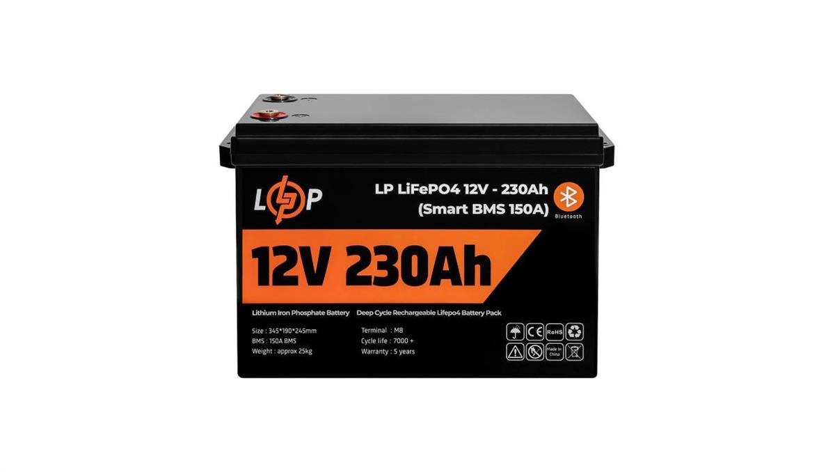 LogicPower AKUMULATOR 12V (12.8V) 230Ah 2944 Wh SMART LP LIFEPO4 + BLUETOOTH DO UPS