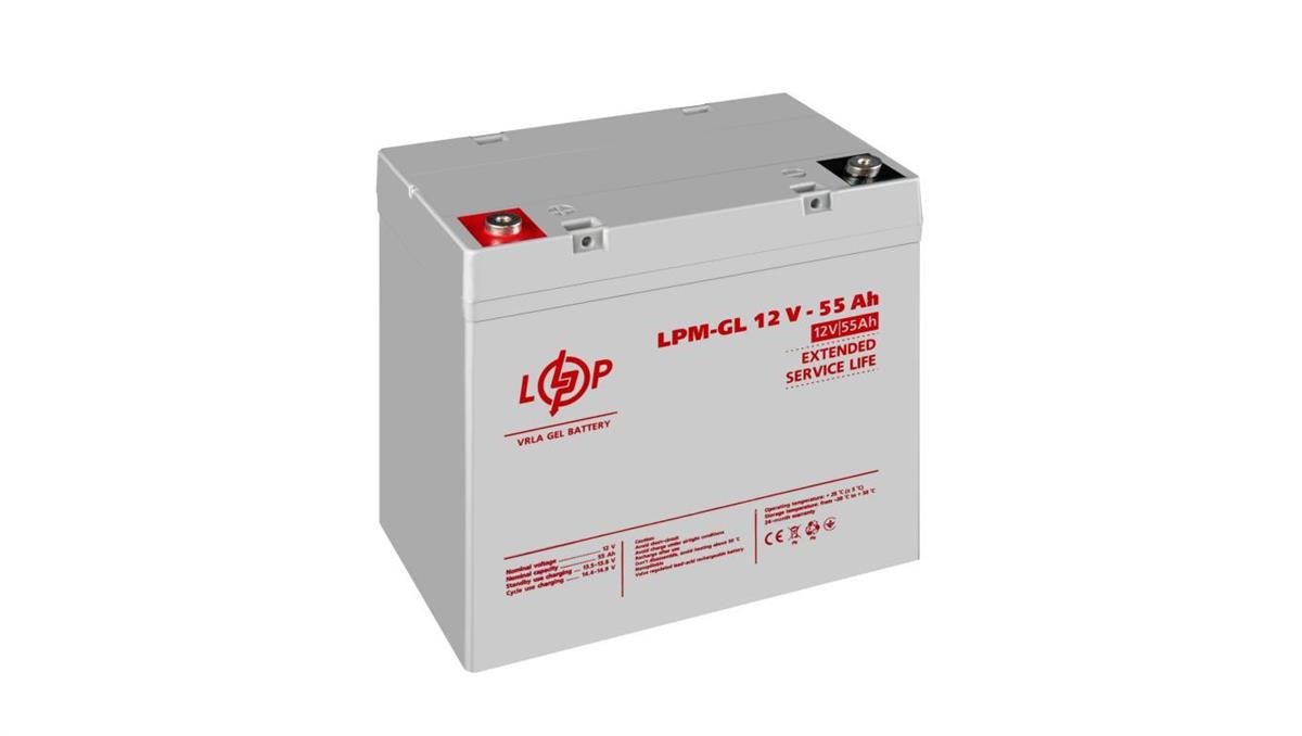 LogicPower AKUMULATOR ŻELOWY 12 V 55 Ah LPM-GL DO UPS ZASILACZE AWARYJNE