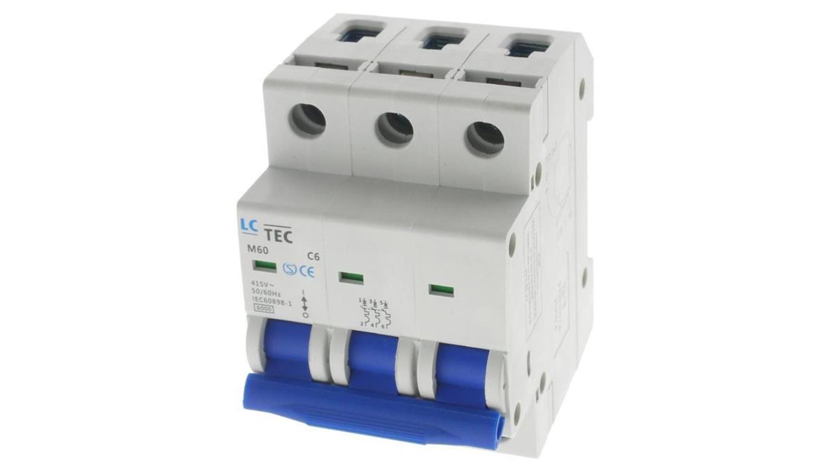 Wyłącznik nadprądowy M60 3P 3M 3F C 6A 6kA
