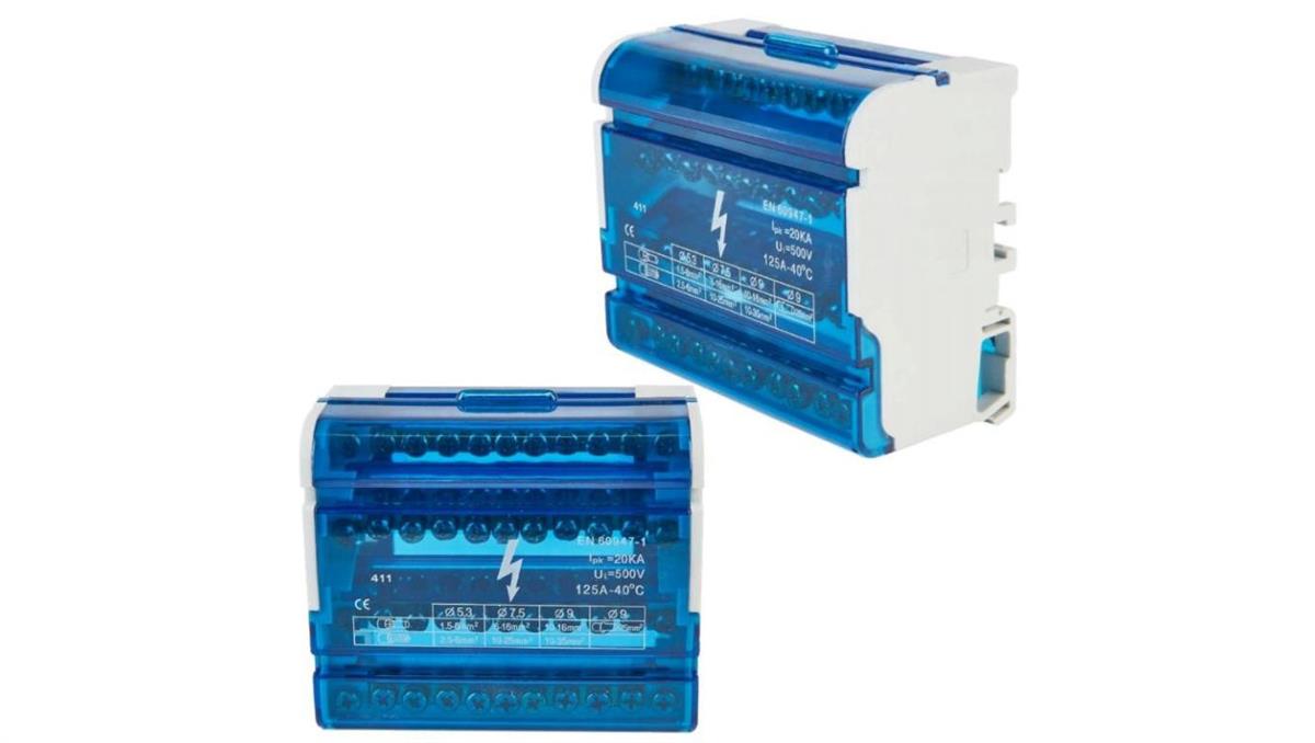 VCX Modułowy Blok Rozdzielczy 125A 20kA 500V 11 otworów